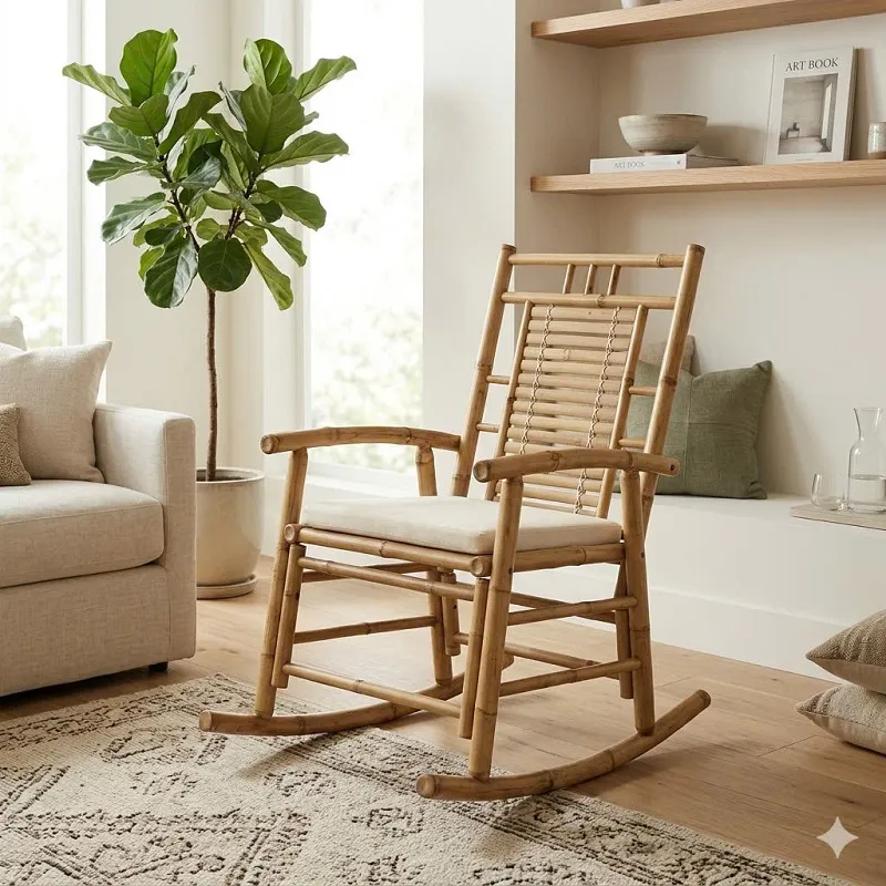 Handmade Bamboo Lounge Sofas with premium natural bamboo materials