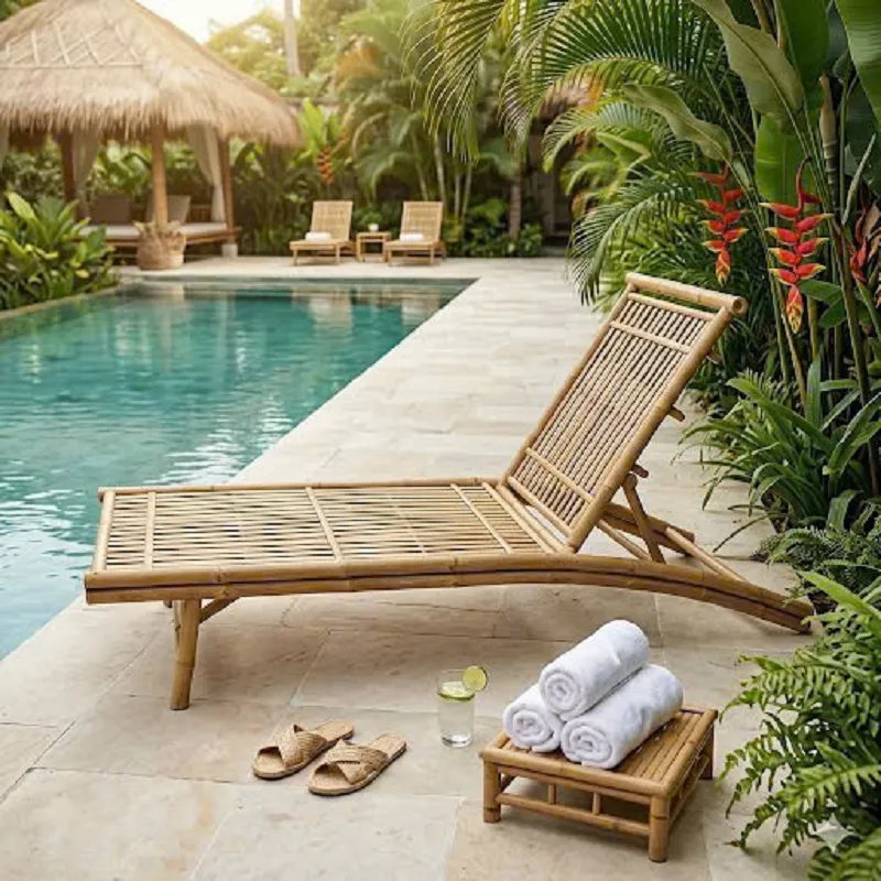 Modern Bamboo Lounge Sofas for hotel lobby and beach clubs