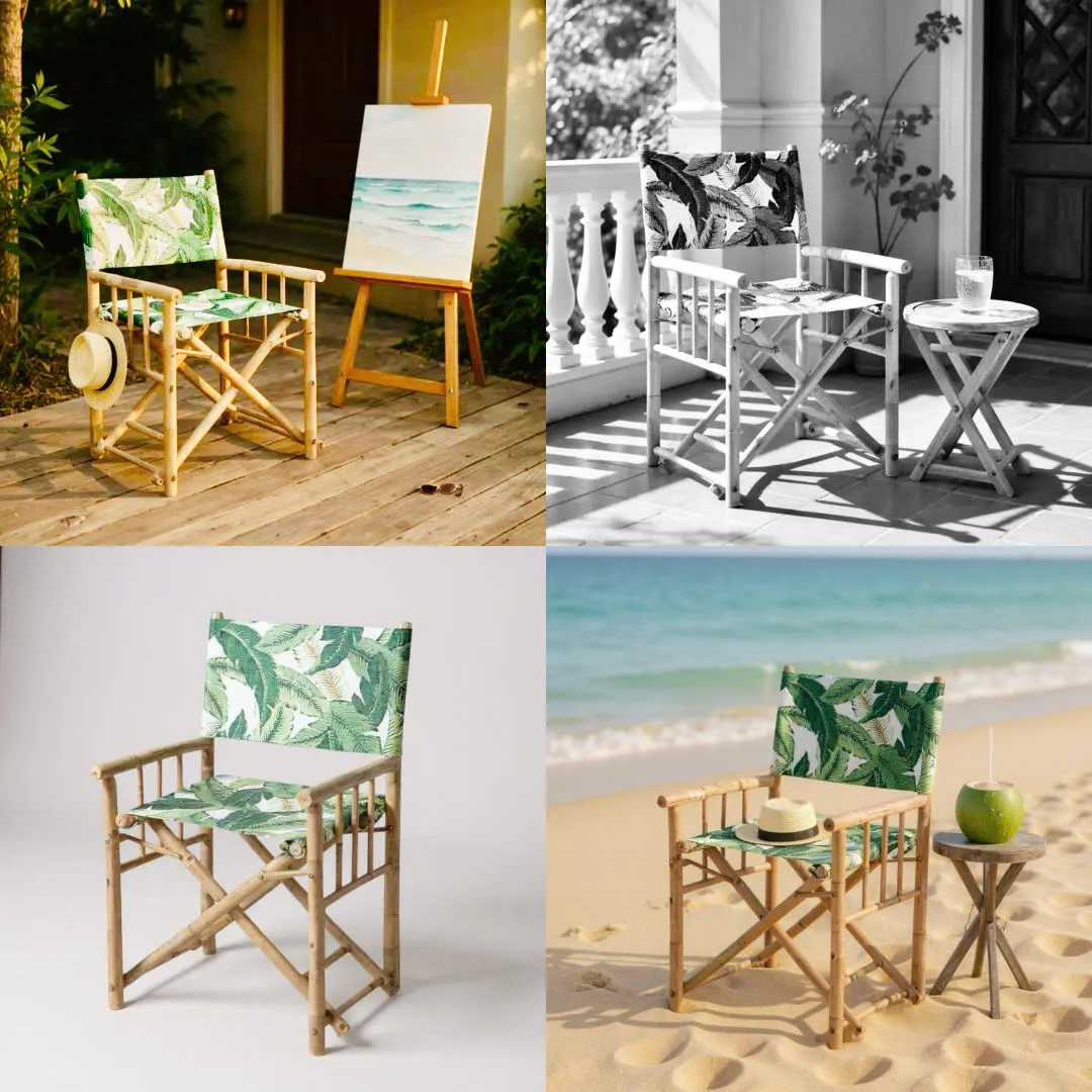 Premium Bamboo Sofa Sets with natural tropical furniture design