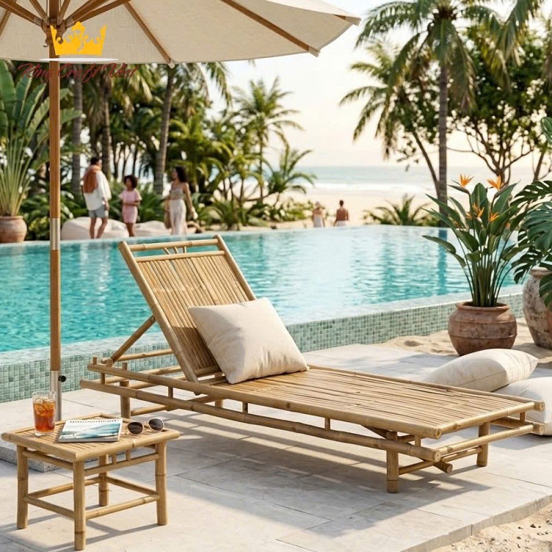 Luxury Resort Sofa crafted from durable natural bamboo materials
