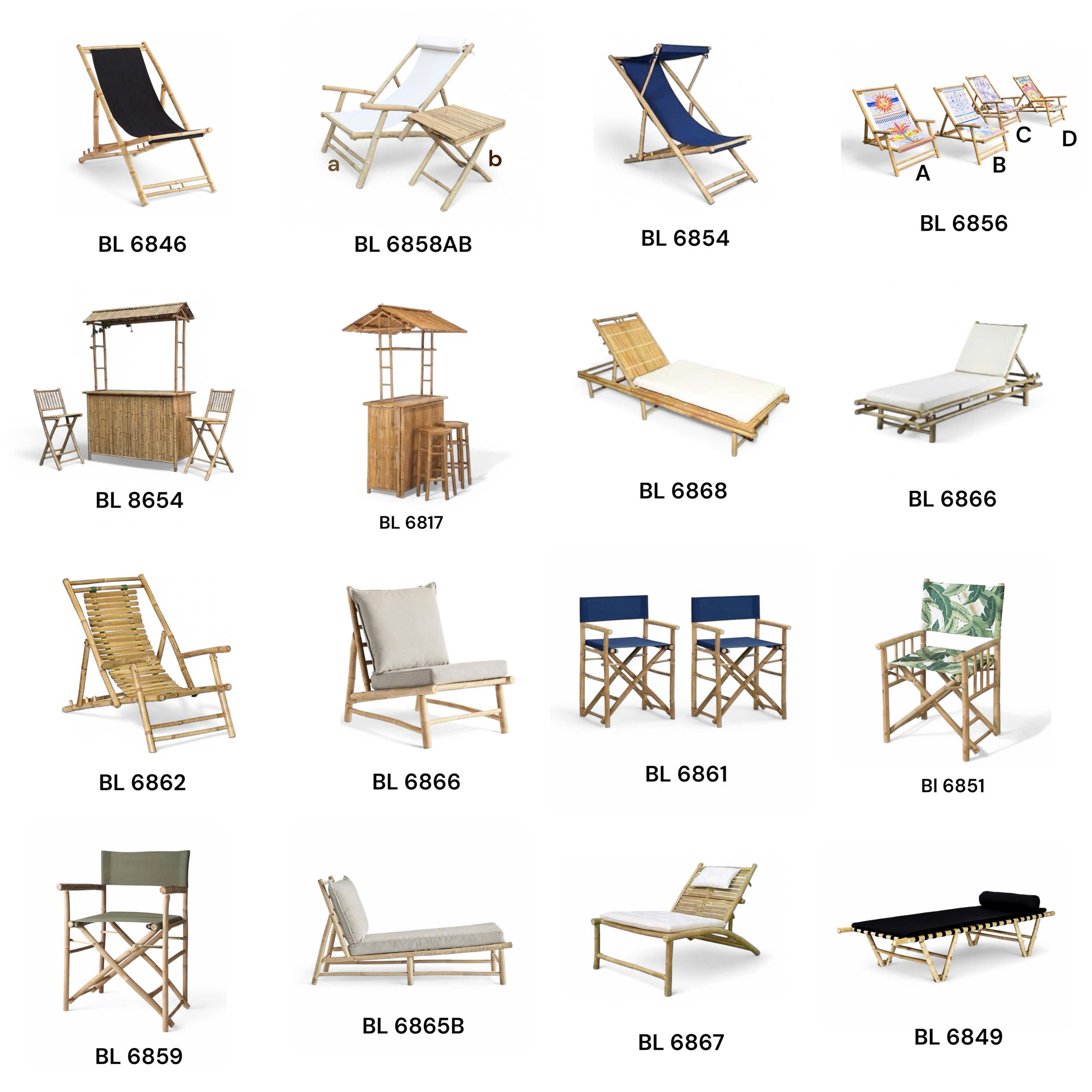Premium bamboo chairs for hospitality and residential projects