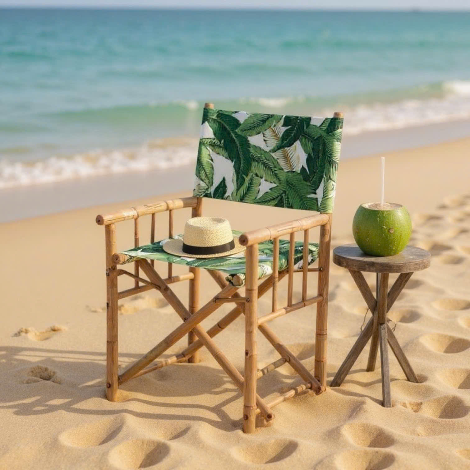Durable bamboo coffee table for hotels and homes