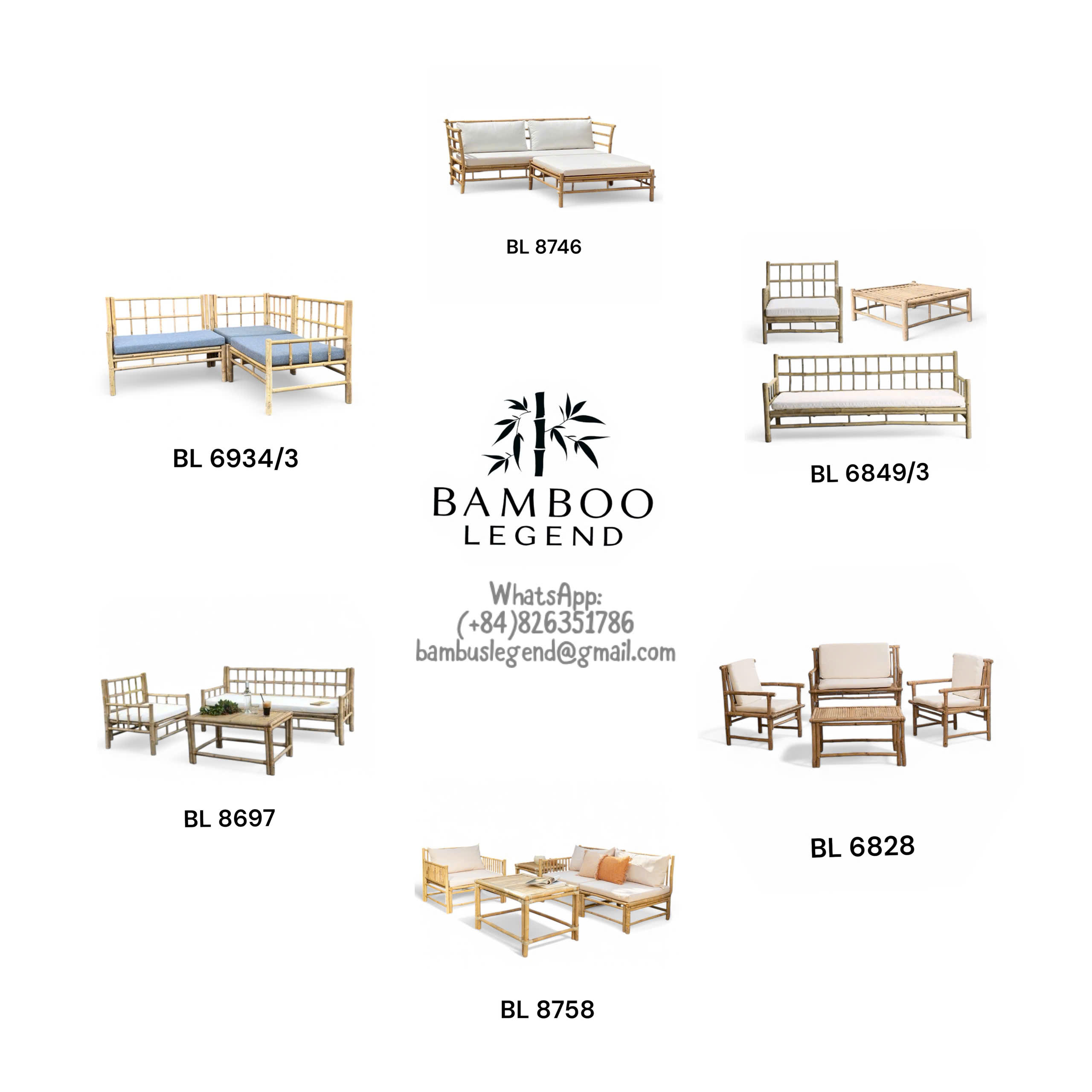 Sustainable bamboo dining furniture for hotels and homes