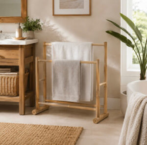 Bamboo Bathroom Organizers